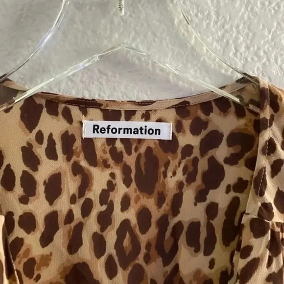 Reformation Alessandra Wrap Dress NWOT B1684 - Picture 4 of 5